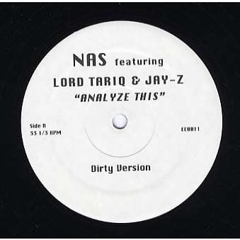 レコード】NAS feat Lord Tariq, Jay-Z - ANALYZE THIS (WHITE) 12