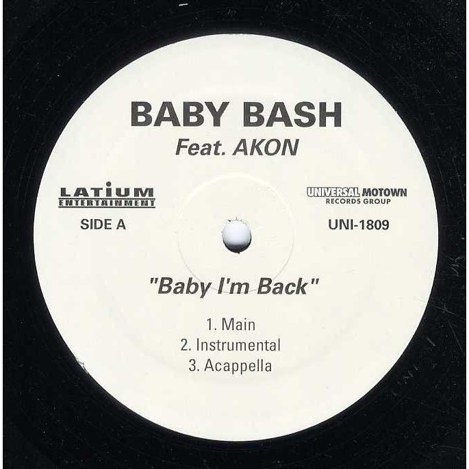 【レコード】Baby Bash feat Akon BABY I'M BACK (WHITE) 12" US 2005年リリース