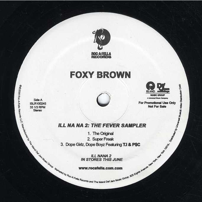 レコード】FOXY BROWN - ILL NA NA 2 (FEVER)-ALBUM SAMPLER EP US