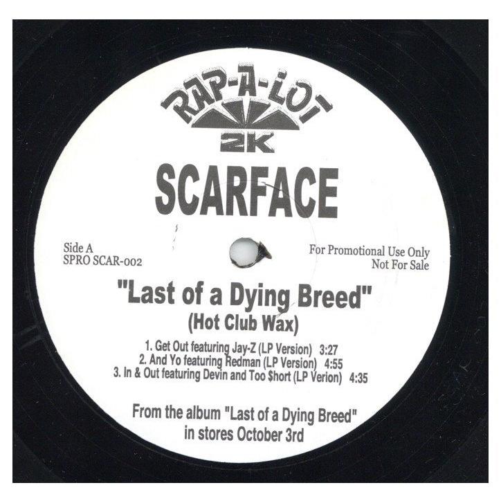 G RAP レコードLP SCARFACE / THE LAST OF A G RAP レコードLP SCARFACE / THE LAST OF A