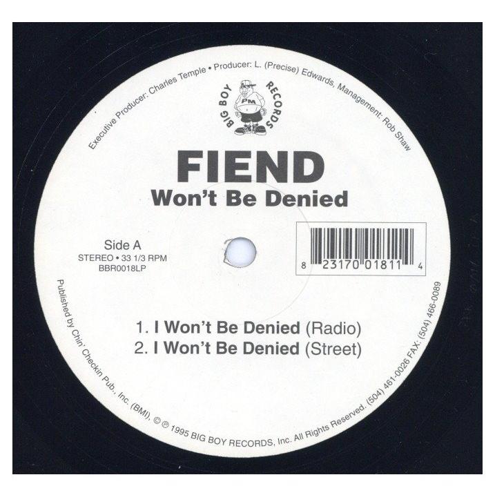 レコード】FIEND - WON