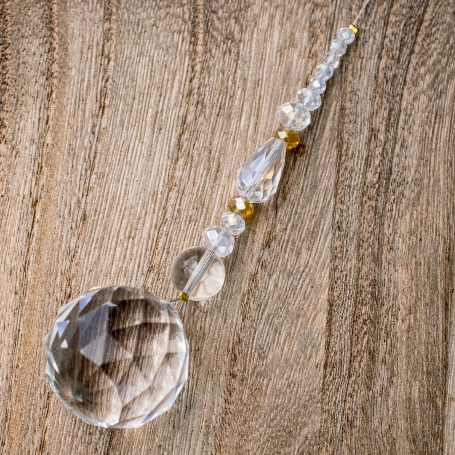 サンキャッチャー 光 30mm 光イメージ クリア 水晶 : Freaky Hands