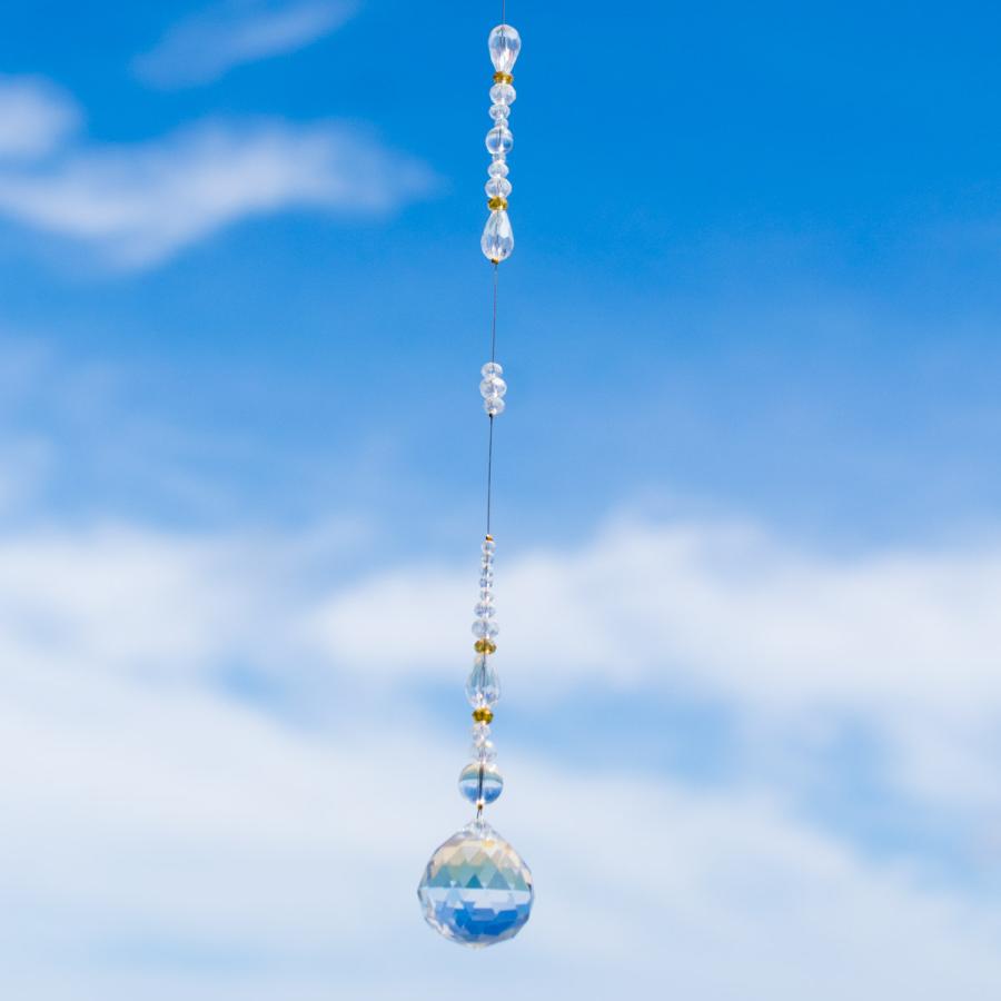 サンキャッチャー 光 30mm 光イメージ クリア 水晶 : Freaky Hands