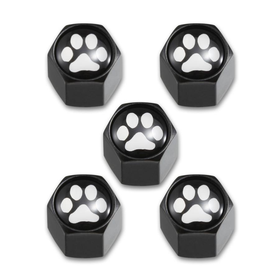 エアバルブ キャップ 肉球 足跡 5個セット(1個予備) 可愛いペット |  | 05