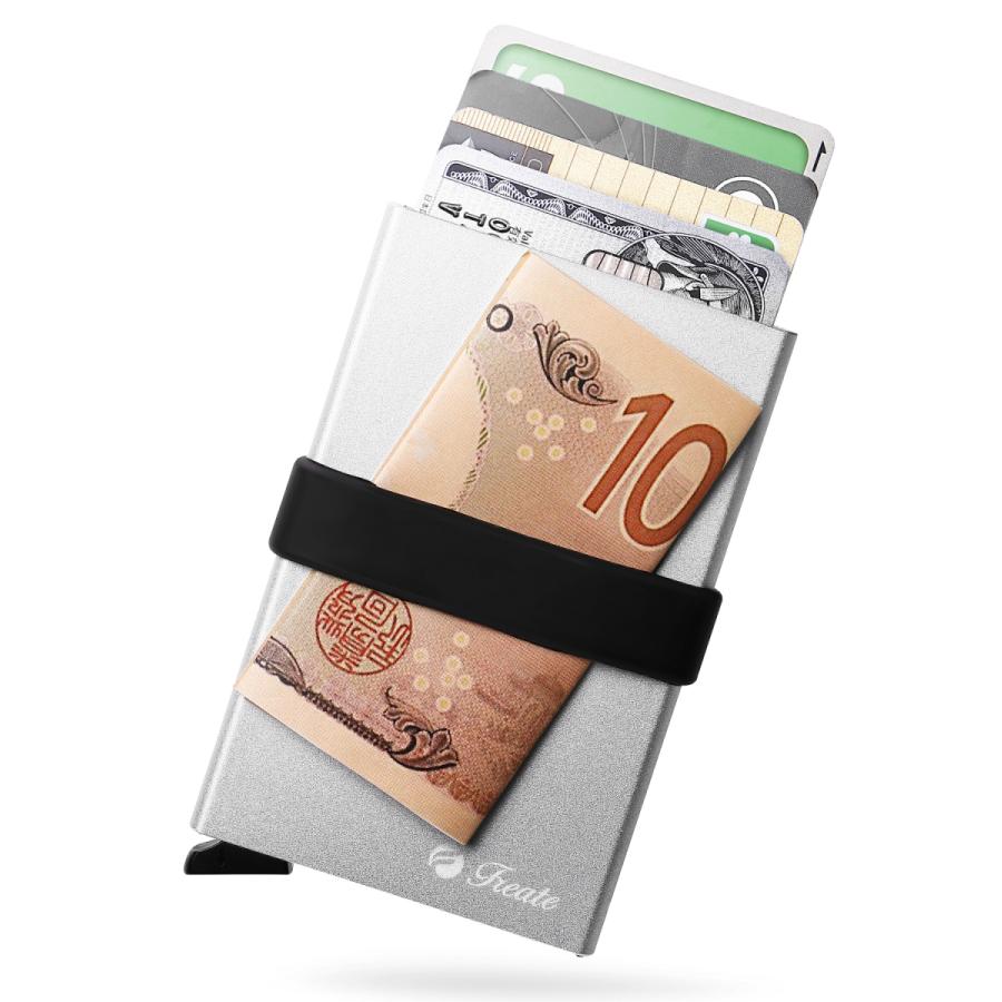 クレジットカードケース スキミング防止 磁気防止 スライド式 マネーバンド付き 薄い メンズ レディース |  | 22