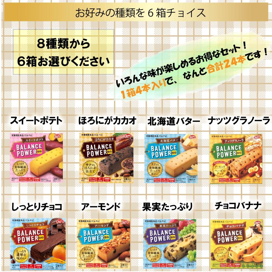 バランスパワー ビッグ 6箱(24本) 栄養補助食品 バー ハマダ
