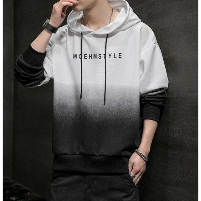 パーカー メンズ グラデーション 長袖 パーカ おしゃれ トップス 大きいサイズ プルオーバーパーカー 英字 春秋服 新作 nz46 フリーアース 通販 Yahoo ショッピング