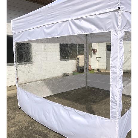 横幕クリアウィンドウ3m（ホワイト） 3m×3mサイズテント用 : Free-Rise