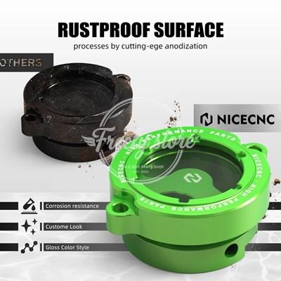 【並行輸入品】NICECNC バイクオイルフィルターカバーキャップ Kawasaki KLR650 KLR 650 1987-2024 2023 2022 2021 2020 2019 2018 2017 2016 2015 2014