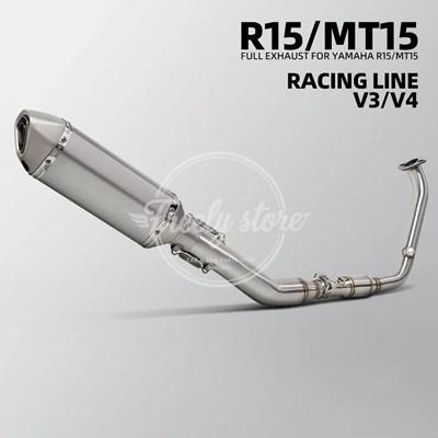 並行輸入品】370MMバイクマフラーシステム ヤマハ MT15 R15 XSR155