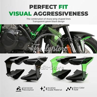 並行輸入品】バイクサイドウィングレットスポイラーカワサキ ZH2 Z H2
