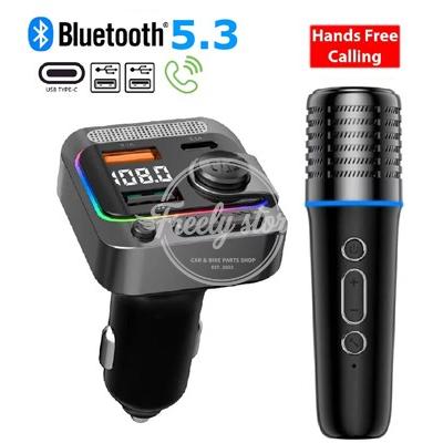 並行輸入品】車載Bluetooth MP3プレーヤー ワイヤレスマイク V5.3 車載