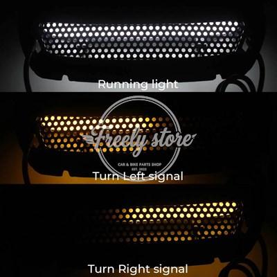 並行輸入品】1PC LED フェアリングライトフロントヘッドライトベント