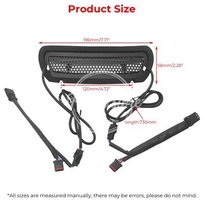 並行輸入品】1PC LED フェアリングライトフロントヘッドライトベント