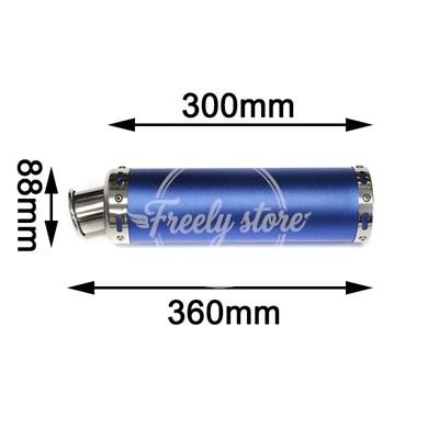並行輸入品】2ストロークマフラー 88X300mm 9色展開 ロングタイプ 汎用