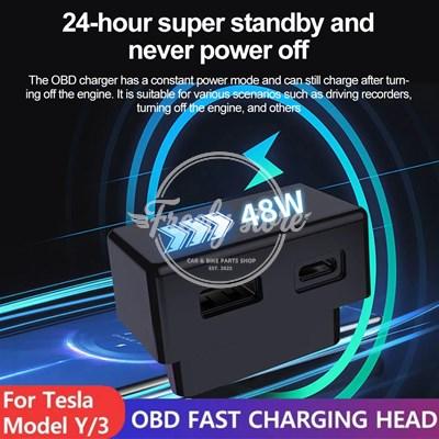 並行輸入品】テスラ用車用OBD急速チャージャー 携帯電話充電アダプター