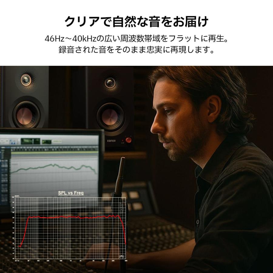 Edifier EDIFIER MR5 スタジオモニタースピーカー ホワイト 白 エディ
