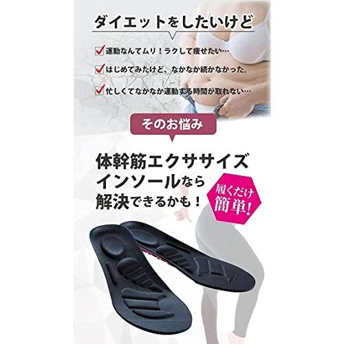 プランドゥ 体幹筋エクササイズインソール ツインボール (M（23.0〜23.5cm）)｜free-store78｜04