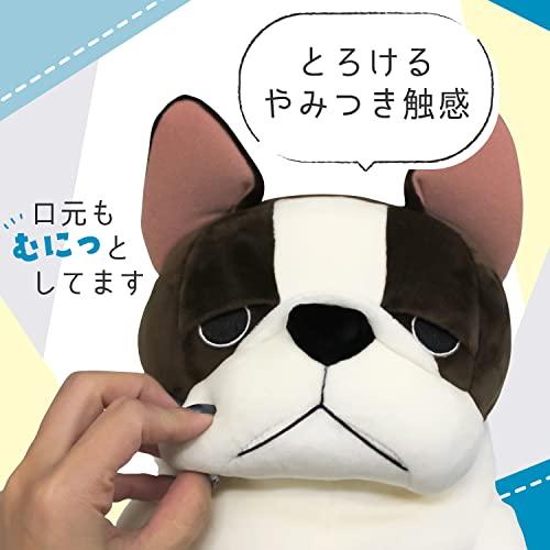シナダグローバル もちシリーズ もちぶる パイド (XL) 35×35×50cm ぬいぐるみ ブルドッグ アニマル MOBU-0880PYの画像