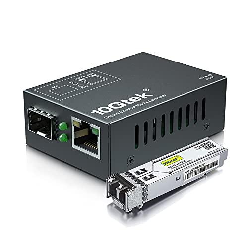 10Gtek ギガビット 光メディアコンバーター 小さいサイズ マルチモード