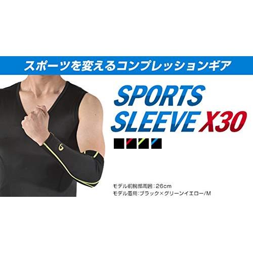ファイテン(phiten) スポーツスリーブ X30 腕用 2枚入 ブラック×ブラック Lサイズ｜free-store78｜02