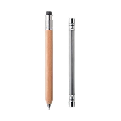 MUJI 無印良品 木軸シャープペン 13.6×1.1×1.1cm 芯径2mm HB 44302163