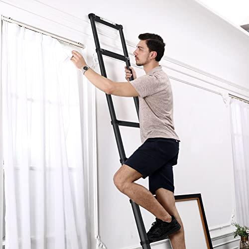 RIKADE 伸縮はしご 耐荷重150kg 軽量 持ち運びやすい 折り畳み 伸縮