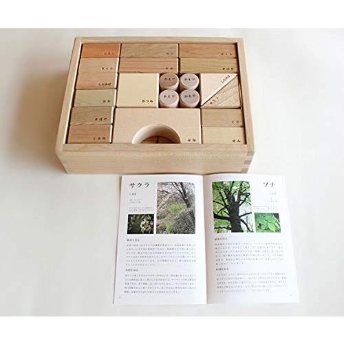 オークヴィレッジ 寄木の積木(木箱入り) 出産御祝にも喜ばれる木のおもちゃ 木目 無塗装 木箱外寸 縦21×横27×高さ7cm 02121-00 出産御祝にも喜ばれる木のおもちゃ 無塗装 木箱外寸 縦21×横27×高さ7cm 3cm