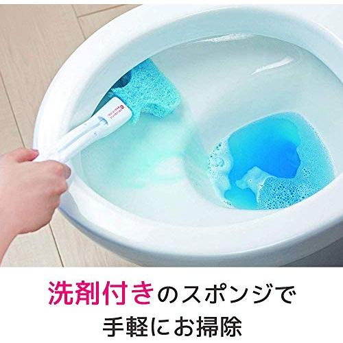 3M トイレ掃除 トイレブラシ 使い捨て スポンジ 洗剤付 取替18個 スコッチブライト｜free-store78｜05