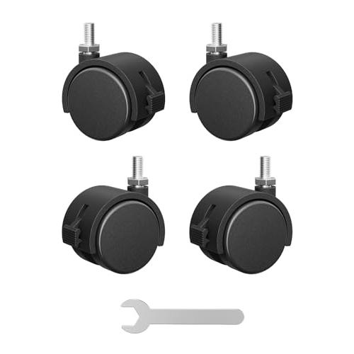 ErGear ネジ式 キャスター M8×14mm 電動昇降デスク取り付け用