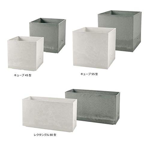 リッチェル 大型プランター 陶器風 ホワイト 45×45×45cm ラヴィーレWS キューブ 45型 底面給水機能付き 709002 ホワイト
