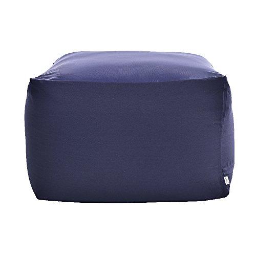 フレックス販売 ビーズクッション カバー単品 ネイビー キューブ M