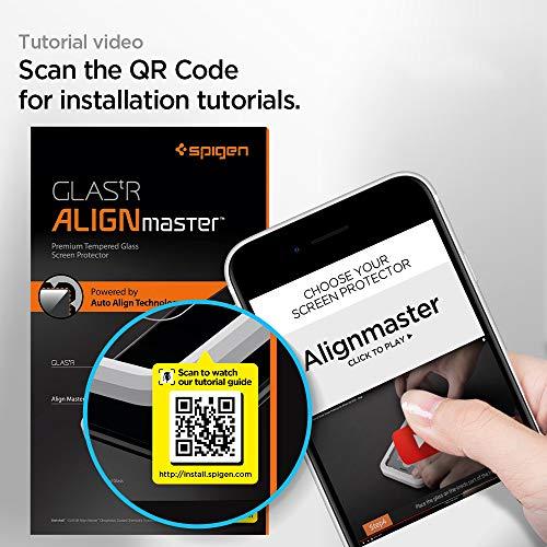 Spigen AlignMaster ガラスフィルム iPhone SE 第3世代、iPhone SE 第2世代、iPhone 8/7 用 ガイ｜free-store78｜03