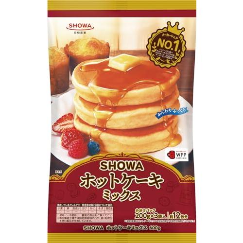 昭和 SHOWAホットケーキミックス600g 200g×3 : FREE-Store - 通販