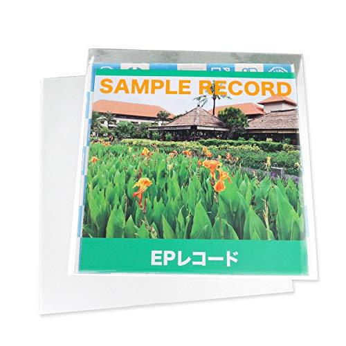 レコード袋 EPレコード用 7インチ 保護袋 外袋 OPP袋 テープなし 40ミクロン 190x195mm100枚 の商品画像