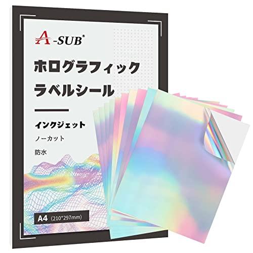みさん様確認用ページ★ステッカーシール A-SUB 印刷できる ホログラムラベルシール ステッカー用紙 10枚 染料