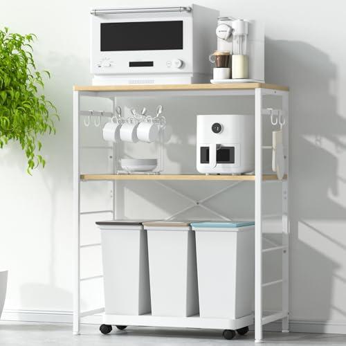 YDH ゴミ箱上ラック 幅80×奥行40×高さ100cm キッチンラック 5段可動棚