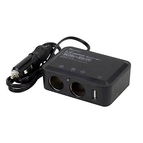 デコデコ　2個セット メルテック(meltec) 車載用 DCDCコンバーター デコデコ 2way(USB&