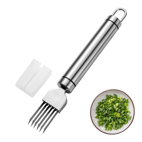 KDSSYFT 白髪ねぎカッター ネギカッター ステンレス製 キャップ付き