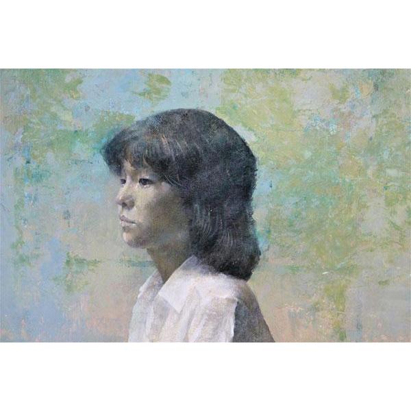 木原和敏　油彩画　『静謐』 F8号_2