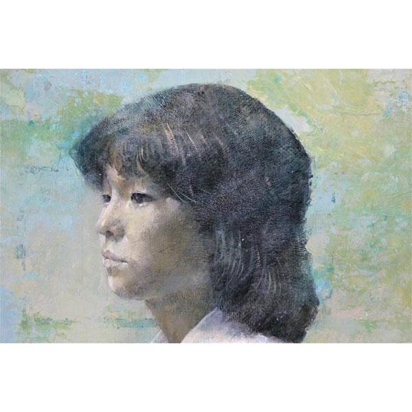 木原和敏　油彩画　『静謐』 F8号_3