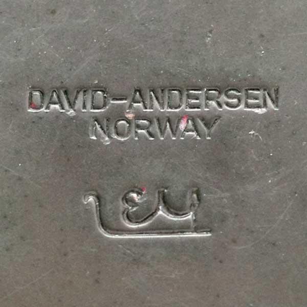 【ヴィンテージ】David Andersen ブローノルウェー　エナメル 北欧ヴィンテージ DAVID ANDERSEN エナメルトレイ 【公式通販】