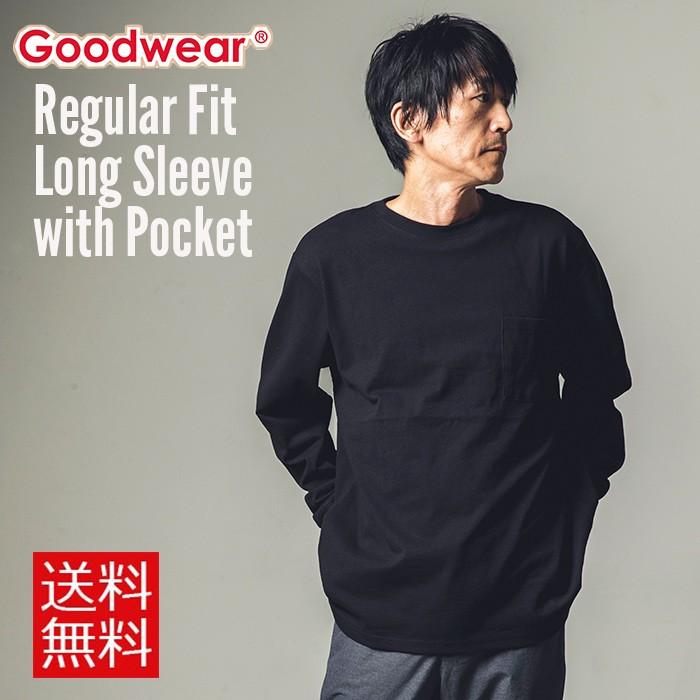 Goodwear（グッドウェア） Tシャツ カットソー 長袖 メンズ ポケット 