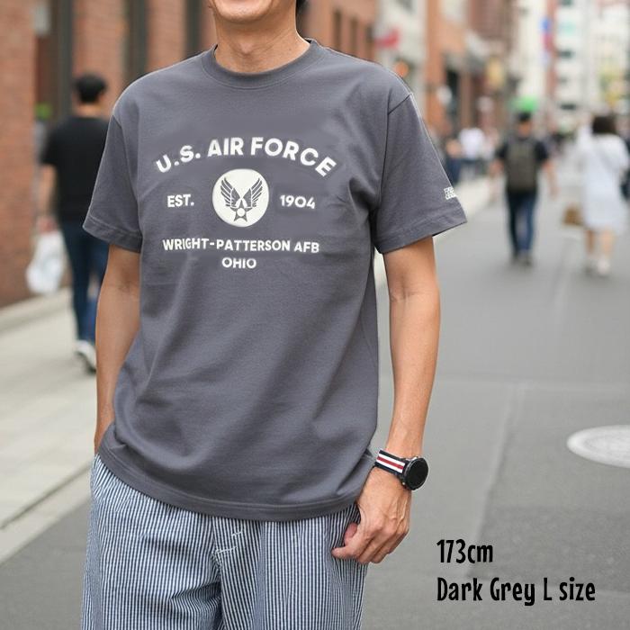 Tシャツ メンズ 半袖Tシャツ AIR FORC US FORCE 空軍 ミリタリー