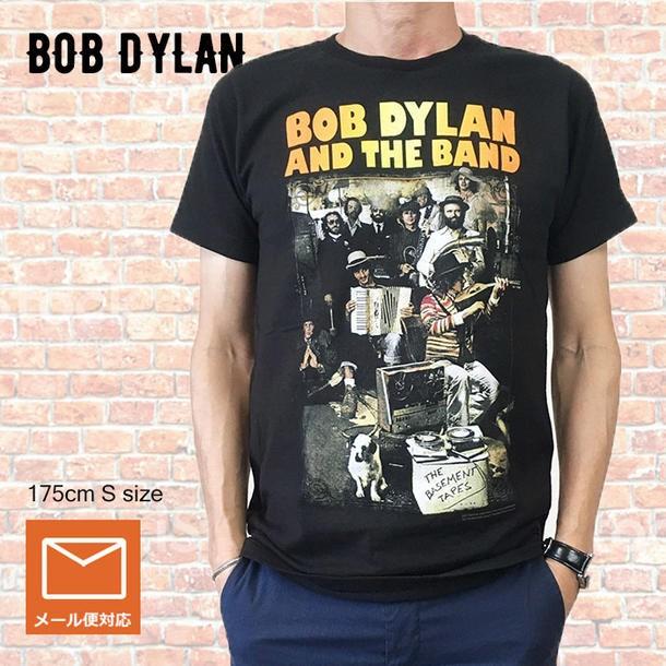 メール便 送料無料 バンドT BOB DYLAN  ボブ・ディラン Tシャツ AND THE BAND ブラック ロックT Tシャツ｜free-style