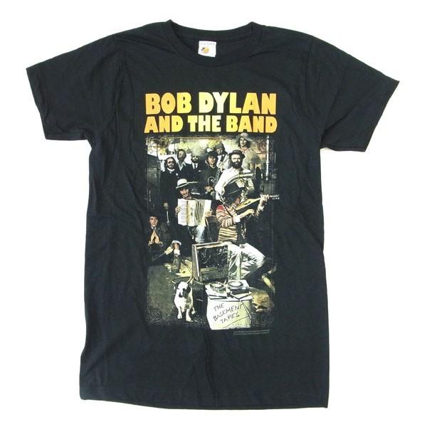 メール便 送料無料 バンドT BOB DYLAN  ボブ・ディラン Tシャツ AND THE BAND ブラック ロックT Tシャツ｜free-style｜02