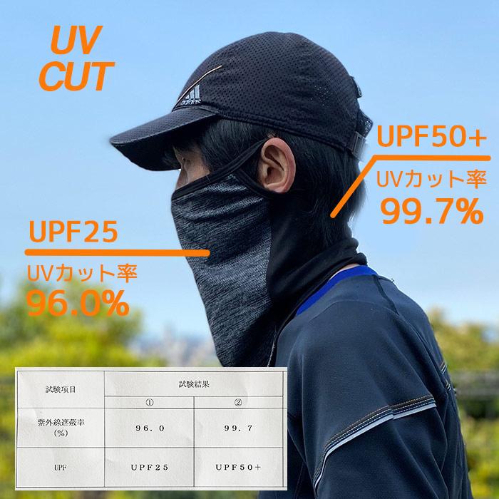 フェイスカバー フェイスマスク UV 夏マスク ラン二ング用 UVカット UPF50 日焼け対策 マスク 冷感 速乾 飛沫防止 UVカット99.7% バフ｜free-style｜16