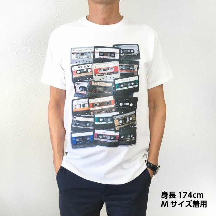 Tシャツ カセットテープ カセット 半袖Tシャツ グラフィックTシャツ ROCK メンズ Tシャツ 送料無料｜free-style｜06