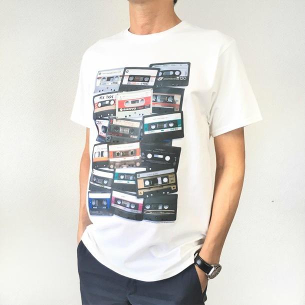 Tシャツ カセットテープ カセット 半袖Tシャツ グラフィックTシャツ ROCK メンズ Tシャツ 送料無料｜free-style｜07