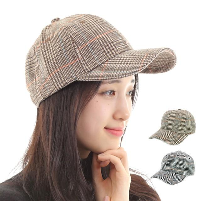 レディース キャップ グレンチェック ローキャップ 秋色 Cap 帽子 秋 冬 秋冬 チェック おすすめ 送料無料 Cnt Free Style 通販 Yahoo ショッピング